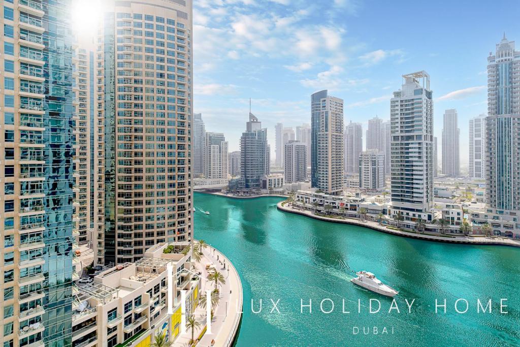 Lux Contemporary Suite With Full Marina View 6 Dubai Exterior photo